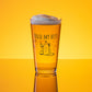 Shaker pint glass