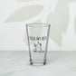 Shaker pint glass